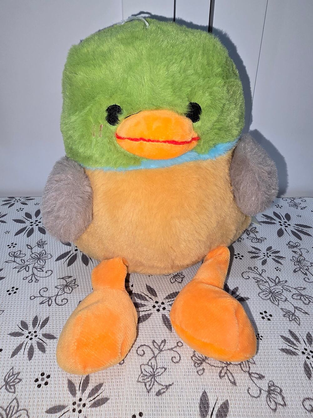 Adorable Green Mallard Duck Plush Kawaii Stuffed Animal Easter Spring Decor